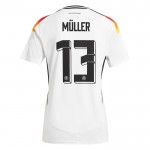 Günstige Fußballtrikots Deutschland Muller 13 Frauens Heimtrikot EURO 2024 Kurzarm